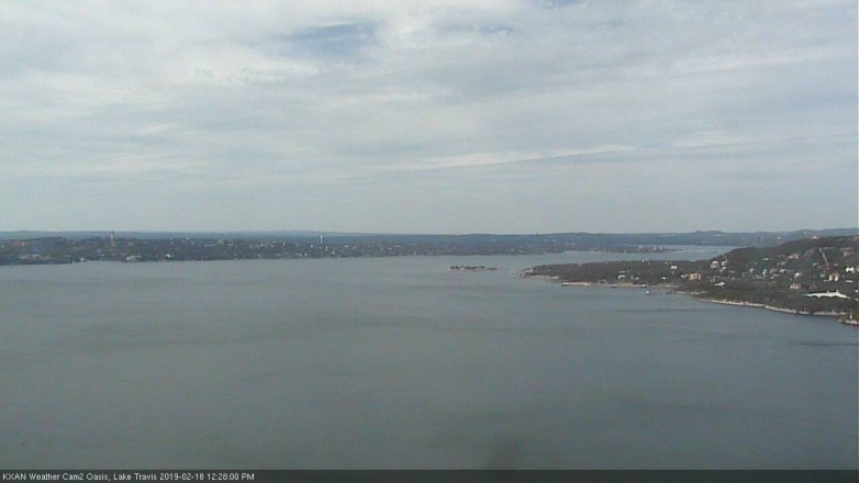 Lake Travis webcam, February 18, 2019 11:30 AM CT