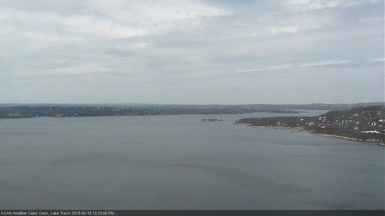 Lake Travis webcam, February 18, 2019 11:35 AM CT