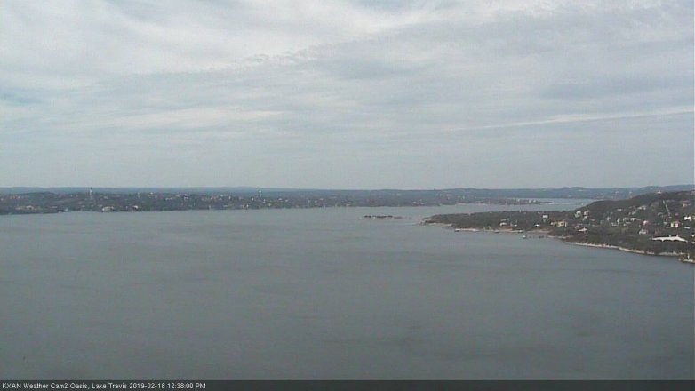 Lake Travis webcam, February 18, 2019 11:40 AM CT