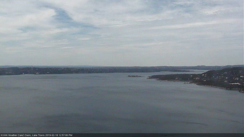 Lake Travis webcam, February 18, 2019 12:00 PM CT