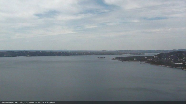 Lake Travis webcam, February 18, 2019 12:05 PM CT