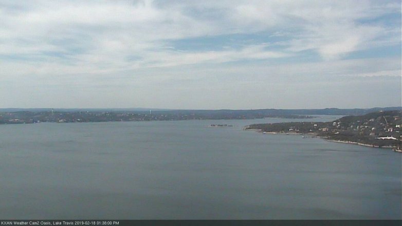 Lake Travis webcam, February 18, 2019 12:40 PM CT