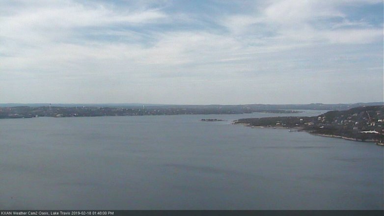 Lake Travis webcam, February 18, 2019 12:50 PM CT