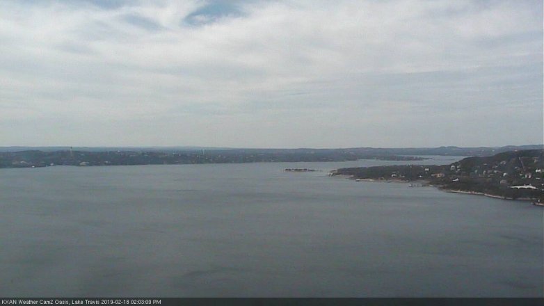Lake Travis webcam, February 18, 2019 1:05 PM CT