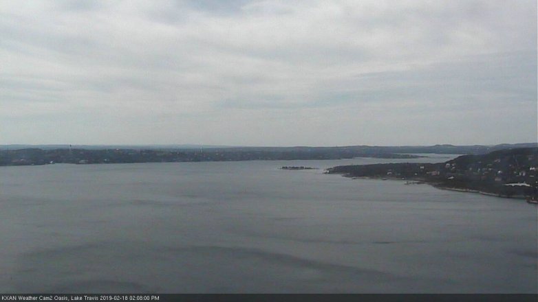 Lake Travis webcam, February 18, 2019 1:10 PM CT