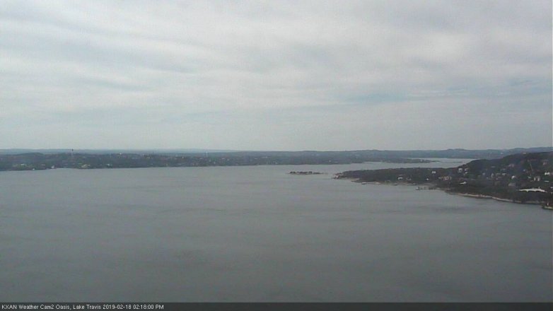 Lake Travis webcam, February 18, 2019 1:20 PM CT