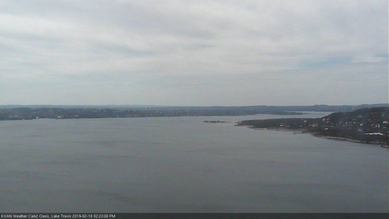 Lake Travis webcam, February 18, 2019 1:25 PM CT