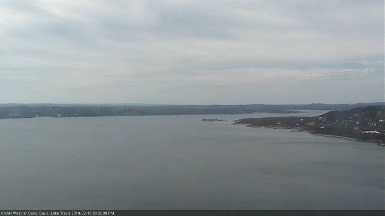 Lake Travis webcam, February 18, 2019 2:05 PM CT