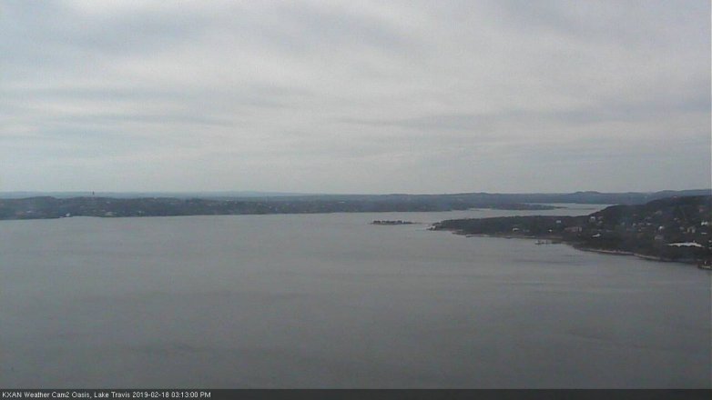 Lake Travis webcam, February 18, 2019 2:15 PM CT