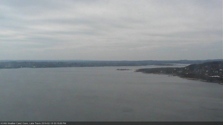 Lake Travis webcam, February 18, 2019 2:20 PM CT