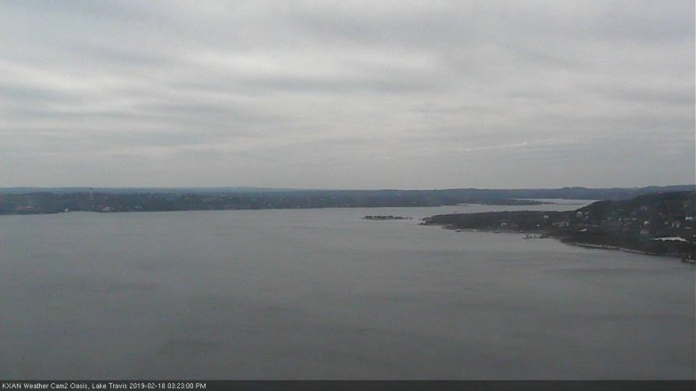 Lake Travis webcam, February 18, 2019 2:25 PM CT