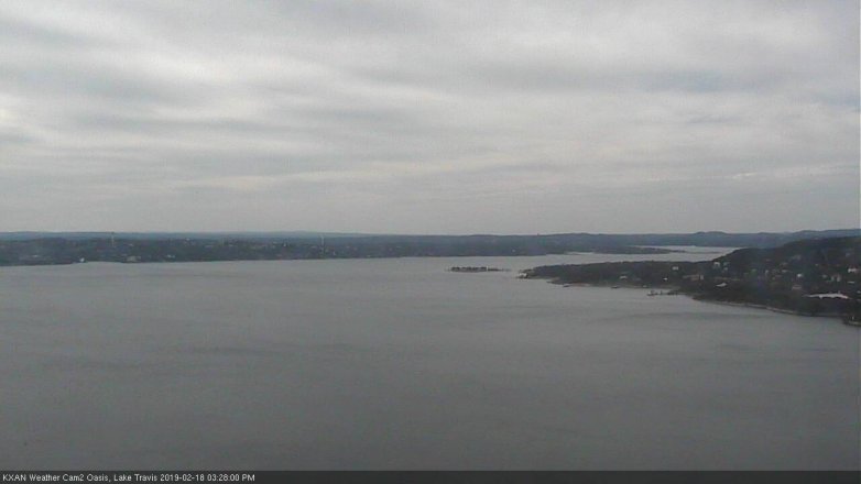 Lake Travis webcam, February 18, 2019 2:30 PM CT