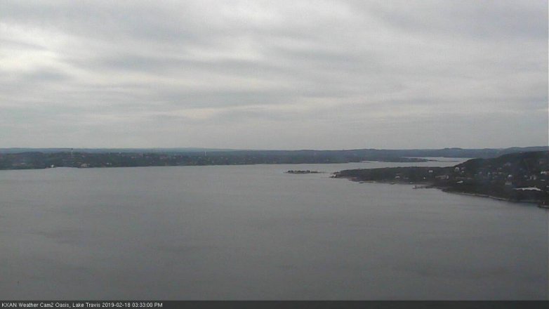 Lake Travis webcam, February 18, 2019 2:35 PM CT