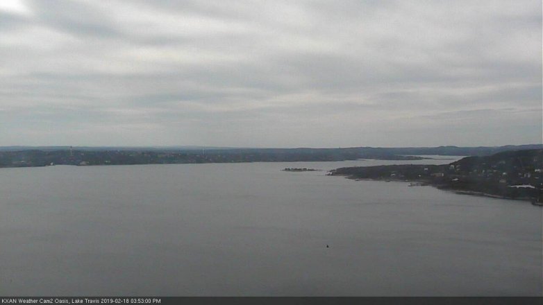 Lake Travis webcam, February 18, 2019 2:55 PM CT