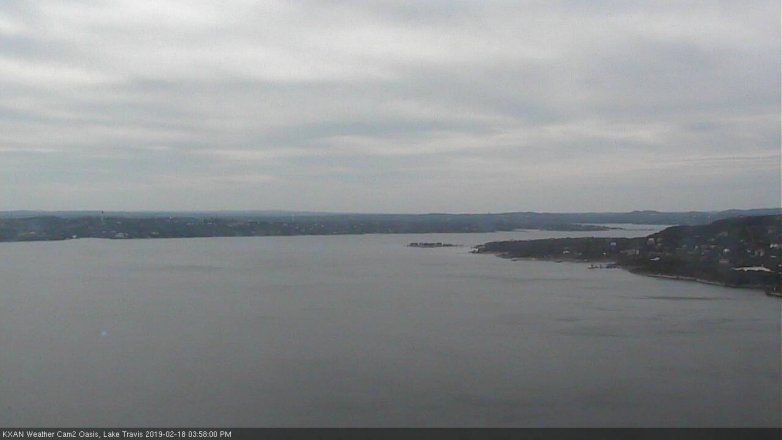 Lake Travis webcam, February 18, 2019 3:00 PM CT