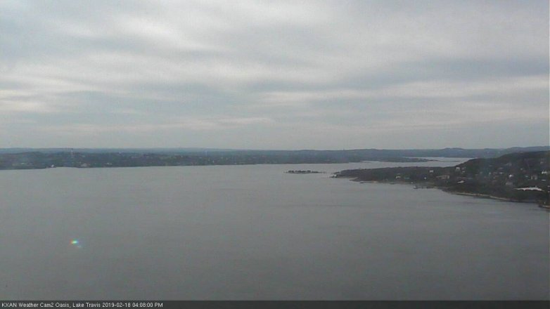 Lake Travis webcam, February 18, 2019 3:10 PM CT