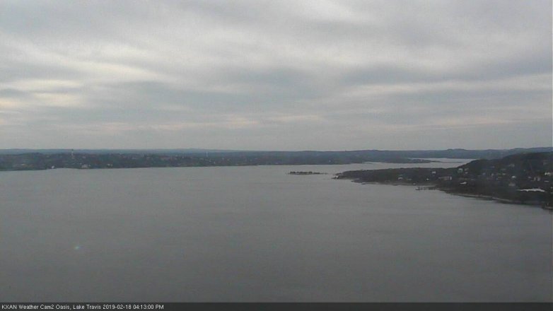 Lake Travis webcam, February 18, 2019 3:15 PM CT