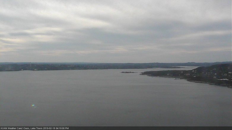 Lake Travis webcam, February 18, 2019 3:20 PM CT