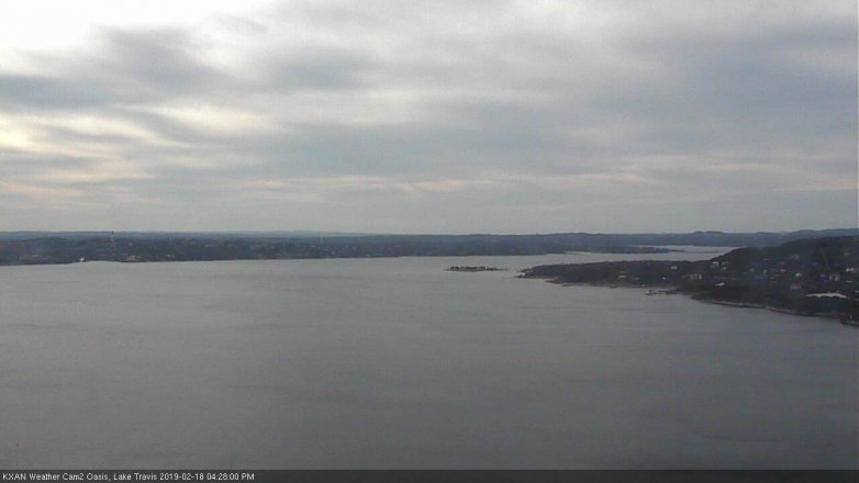 Lake Travis webcam, February 18, 2019 3:30 PM CT