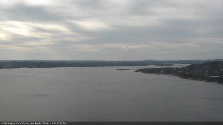 Lake Travis webcam, February 18, 2019 3:35 PM CT