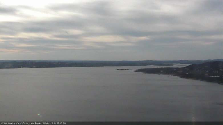 Lake Travis webcam, February 18, 2019 4:00 PM CT