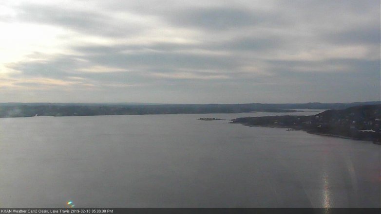 Lake Travis webcam, February 18, 2019 4:10 PM CT