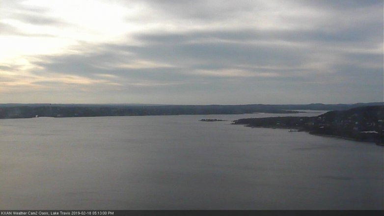 Lake Travis webcam, February 18, 2019 4:15 PM CT