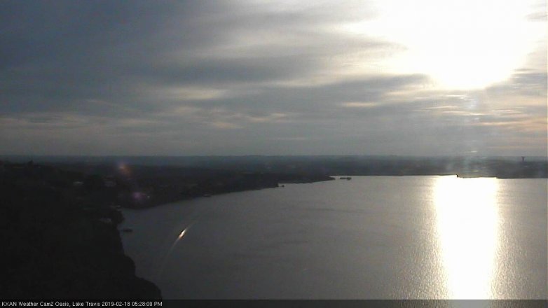 Lake Travis webcam, February 18, 2019 4:30 PM CT