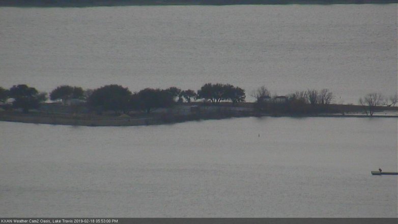 Lake Travis webcam, February 18, 2019 4:55 PM CT