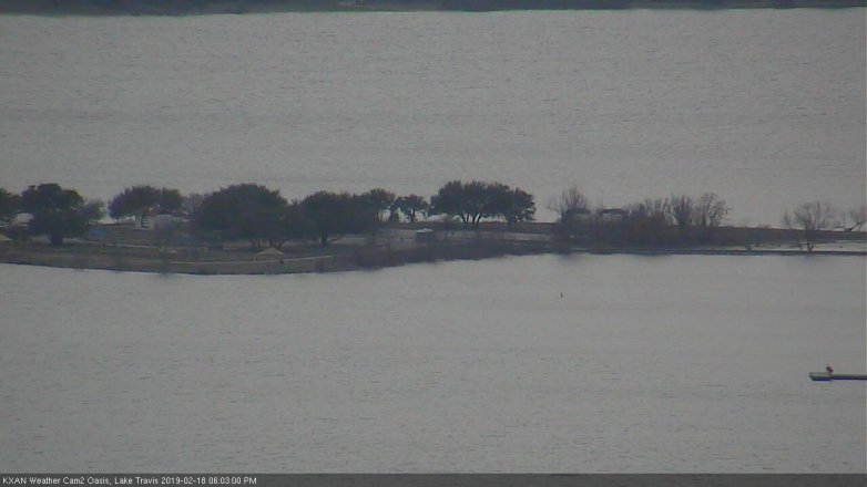 Lake Travis webcam, February 18, 2019 5:05 PM CT