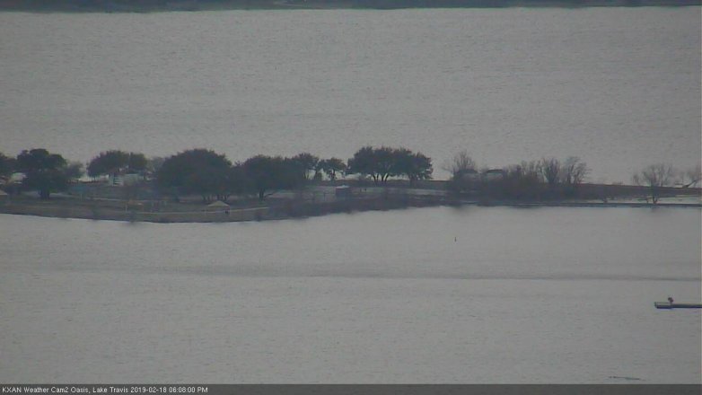 Lake Travis webcam, February 18, 2019 5:10 PM CT
