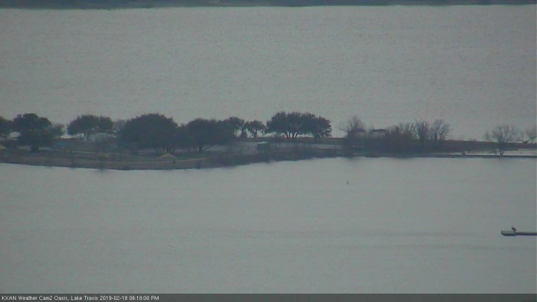 Lake Travis webcam, February 18, 2019 5:20 PM CT