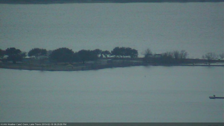 Lake Travis webcam, February 18, 2019 5:30 PM CT