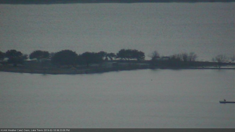 Lake Travis webcam, February 18, 2019 5:35 PM CT