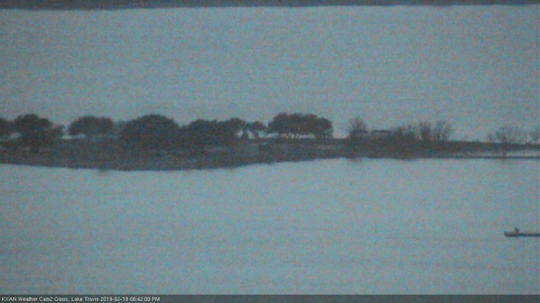 Lake Travis webcam, February 18, 2019 5:45 PM CT