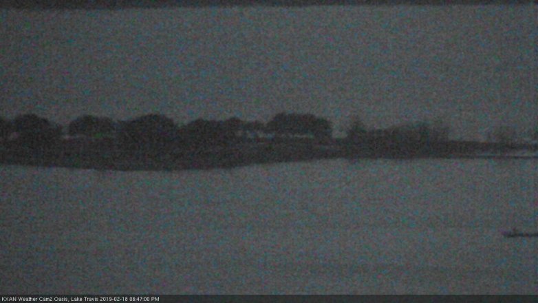 Lake Travis webcam, February 18, 2019 5:50 PM CT