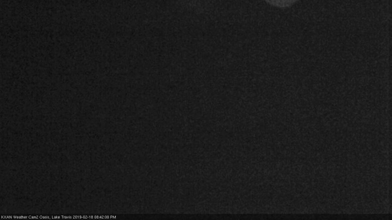 Lake Travis webcam, February 18, 2019 7:45 PM CT