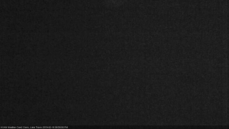 Lake Travis webcam, February 18, 2019 8:00 PM CT