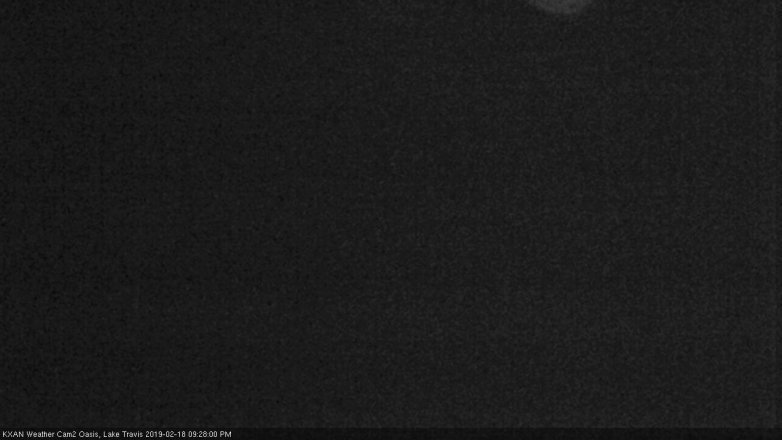 Lake Travis webcam, February 18, 2019 8:30 PM CT