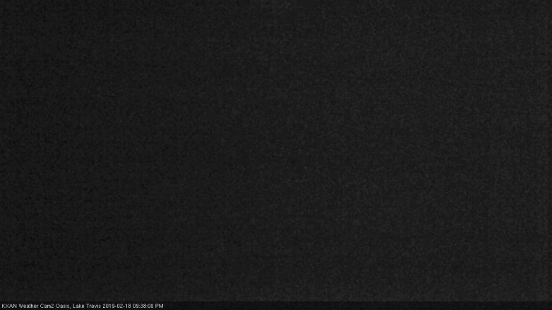Lake Travis webcam, February 18, 2019 8:40 PM CT
