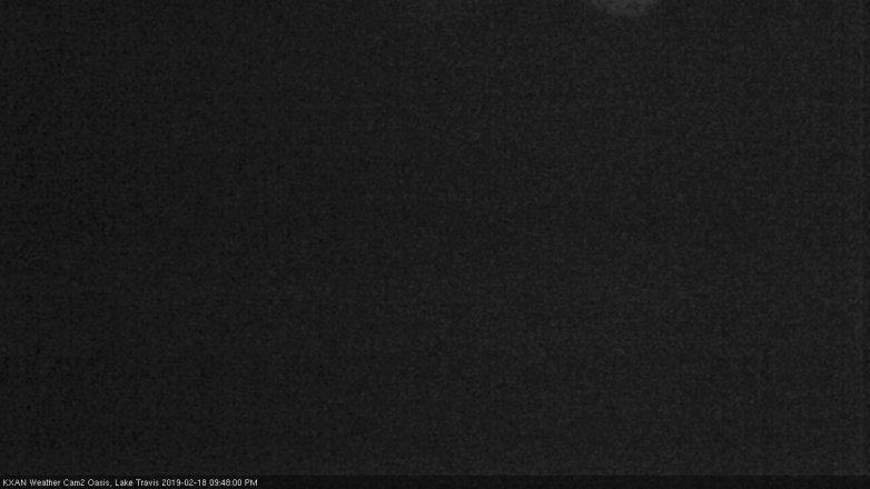 Lake Travis webcam, February 18, 2019 8:50 PM CT