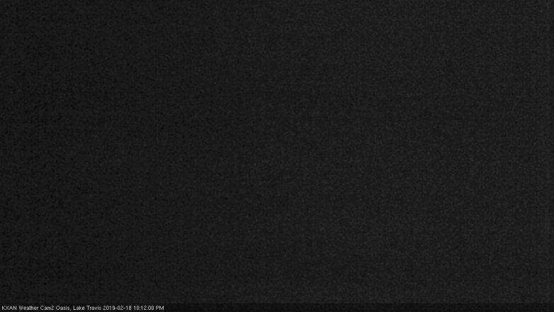 Lake Travis webcam, February 18, 2019 9:15 PM CT
