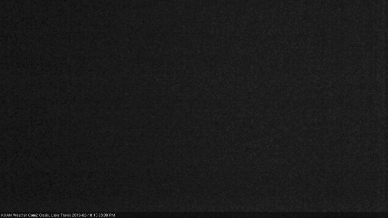 Lake Travis webcam, February 18, 2019 9:30 PM CT