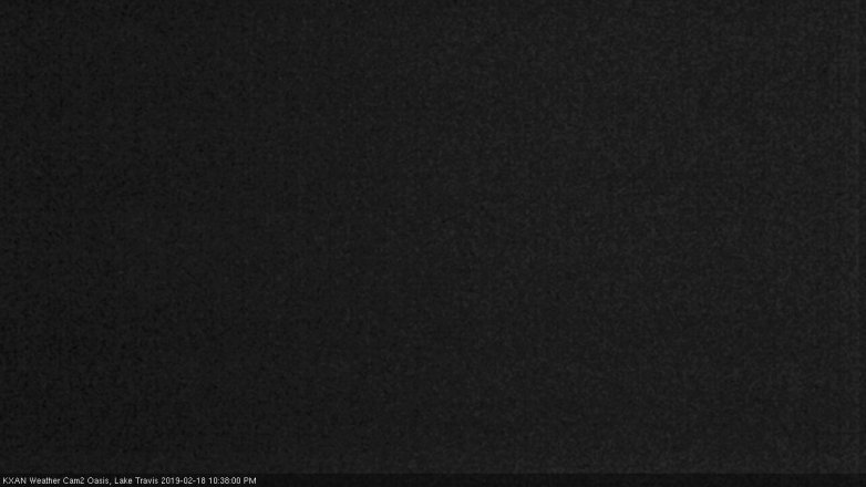 Lake Travis webcam, February 18, 2019 9:40 PM CT