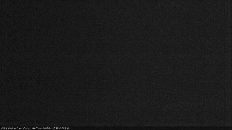 Lake Travis webcam, February 18, 2019 9:45 PM CT