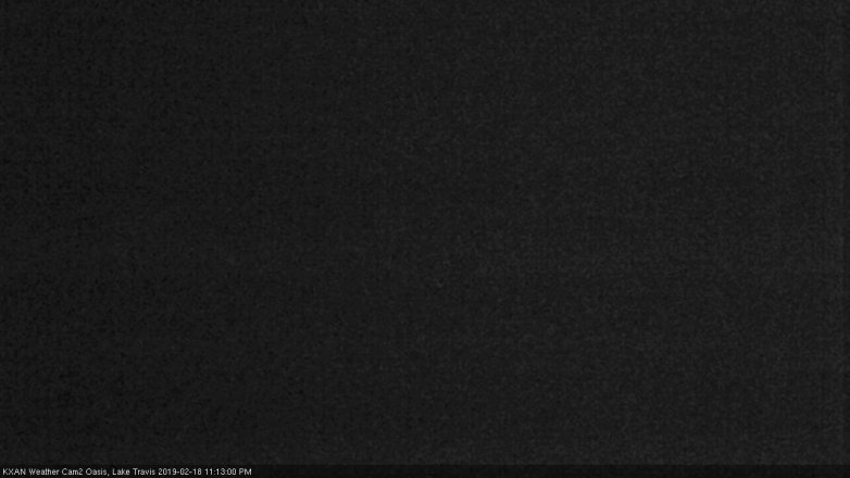 Lake Travis webcam, February 18, 2019 10:15 PM CT