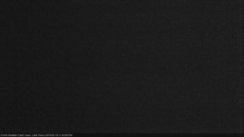 Lake Travis webcam, February 18, 2019 10:45 PM CT