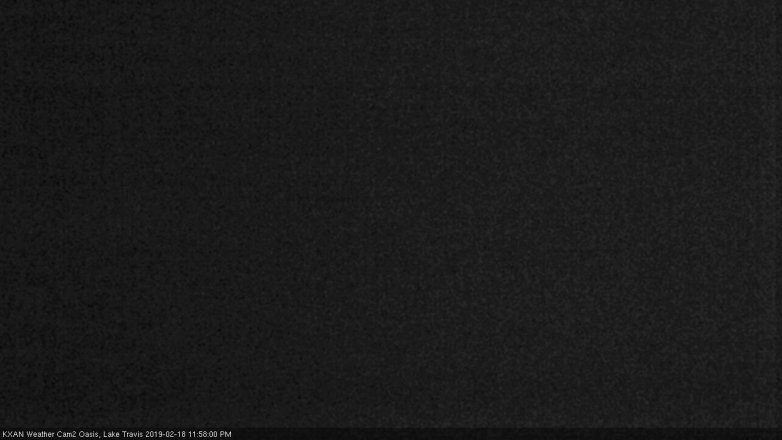 Lake Travis webcam, February 18, 2019 11:00 PM CT