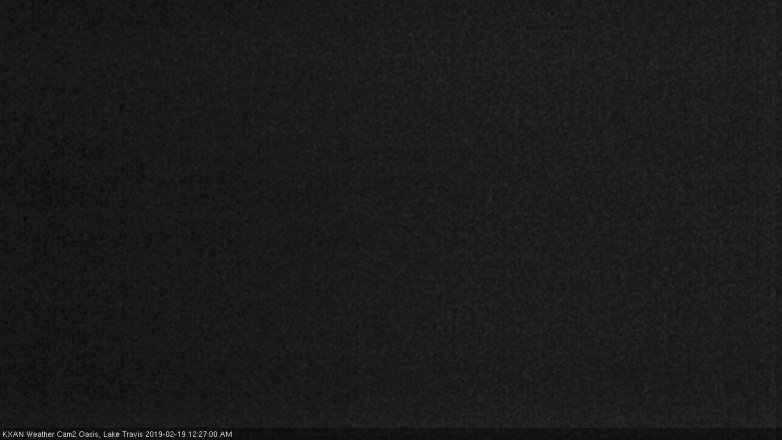Lake Travis webcam, February 18, 2019 11:30 PM CT