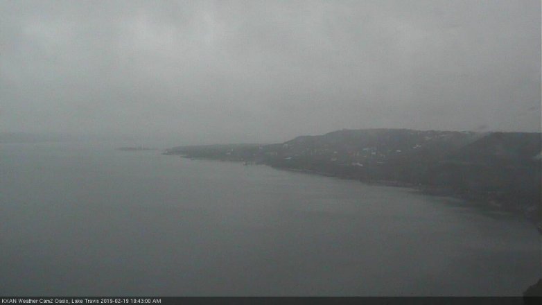 Lake Travis webcam, February 19, 2019 9:45 AM CT